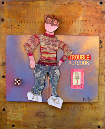 art from recycled books