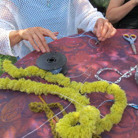 collaborative crochet workshop